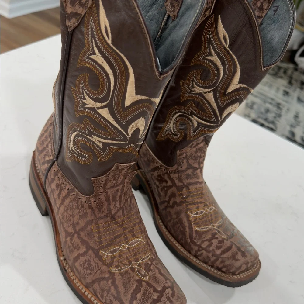 Exotic Cowboy Boots Brown western